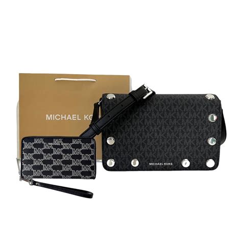 michael kors tasche plus portmonee schwarz|Designer.